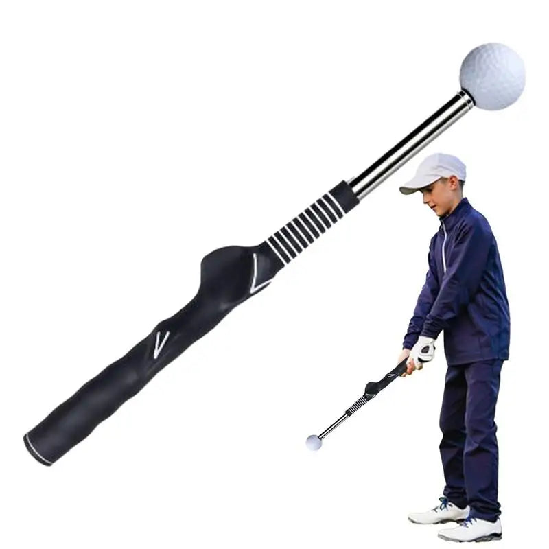 Retractable Golf Swing Practice Assistant Stick